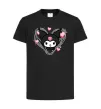 Дитяча футболка Hello kitty kuromi Чорний фото