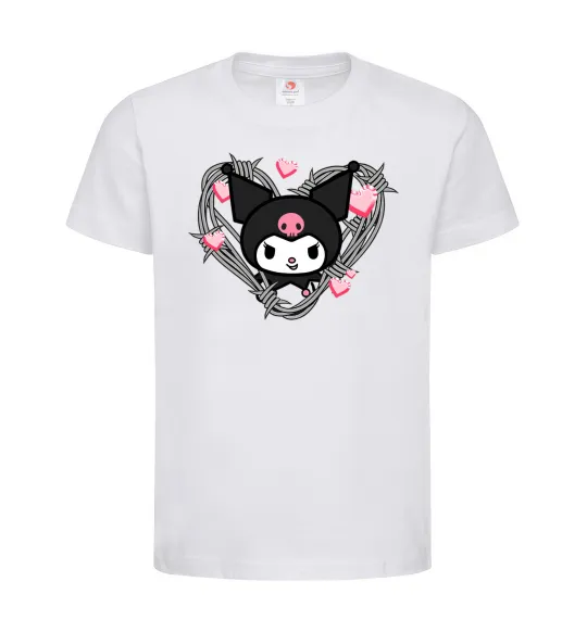 Дитяча футболка Hello kitty kuromi Білий фото