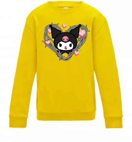 Детский Свитшот Hello kitty kuromi Солнечно желтый фото