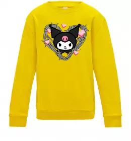 Дитячий світшот Hello kitty kuromi Сонячно жовтий фото