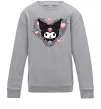Детский Свитшот Hello kitty kuromi Серый меланж фото