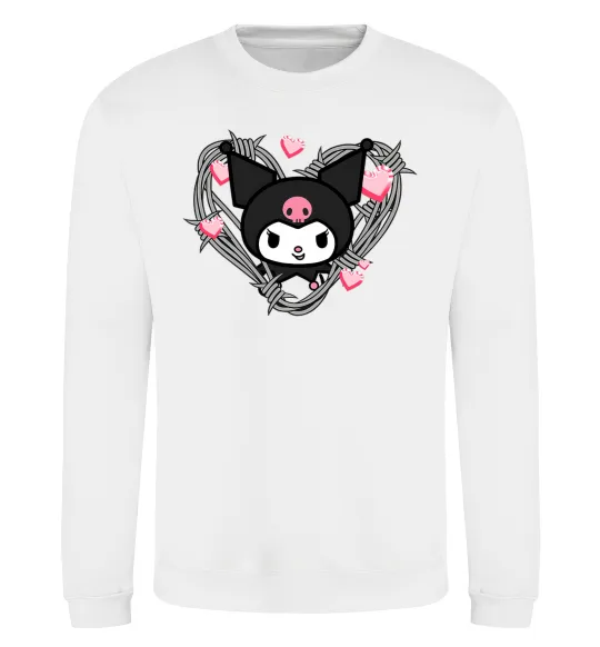 Свитшот Hello kitty kuromi Белый фото
