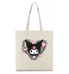 Эко-сумка Hello kitty kuromi Бежевый Эко-сумка Hello kitty kuromi Бежевый фото