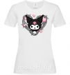 Женская футболка Hello kitty kuromi Белый фото