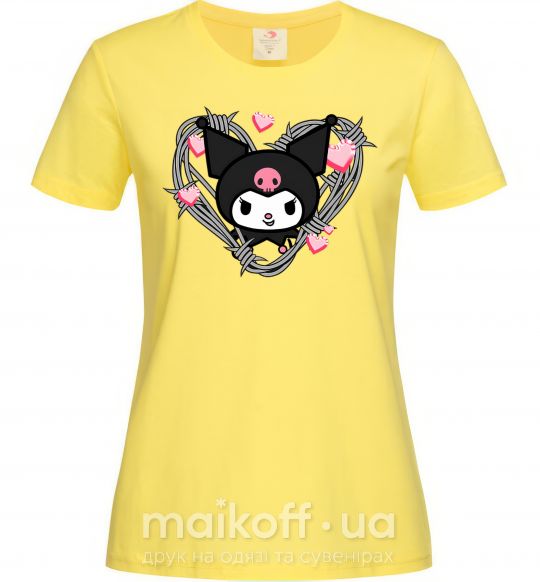 Женская футболка Hello kitty kuromi Лимонный фото