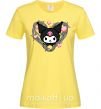 Женская футболка Hello kitty kuromi Лимонный фото