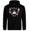Мужская толстовка (худи) Hello kitty kuromi Черный фото