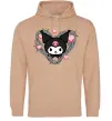 Жіноча толстовка (худі) Hello kitty kuromi Пісочний фото