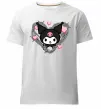 Мужская премиум футболка Hello kitty kuromi Белый фото