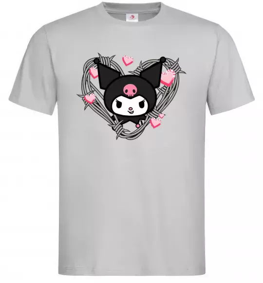 Чоловіча футболка Hello kitty kuromi Сірий фото