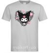 Мужская футболка Hello kitty kuromi Серый фото