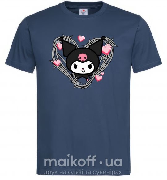 Мужская футболка Hello kitty kuromi Темно-синий фото