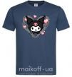 Мужская футболка Hello kitty kuromi Темно-синий фото