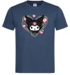 Чоловіча футболка Hello kitty kuromi Темно-синій фото