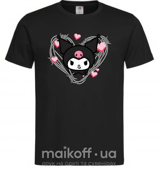 Мужская футболка Hello kitty kuromi Черный фото