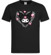 Чоловіча футболка Hello kitty kuromi Чорний фото