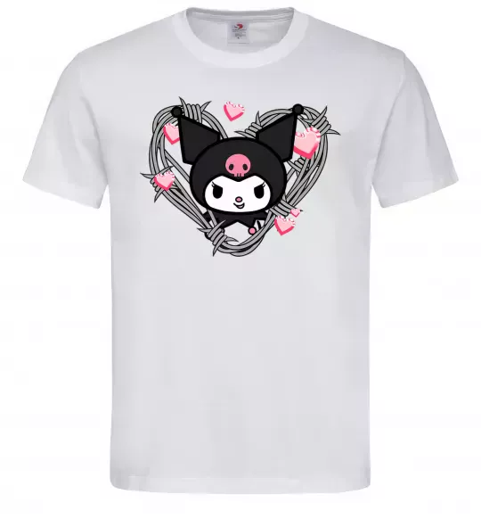Чоловіча футболка Hello kitty kuromi Білий фото