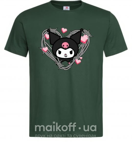 Мужская футболка Hello kitty kuromi Темно-зеленый фото