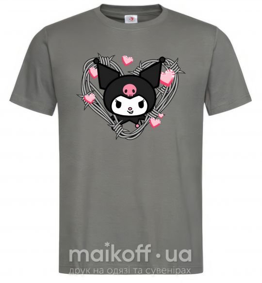 Мужская футболка Hello kitty kuromi Графит фото