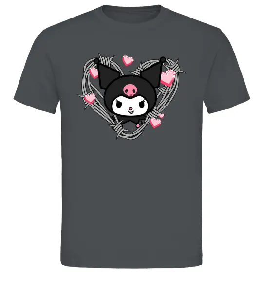 Чоловіча футболка Hello kitty kuromi Графіт фото