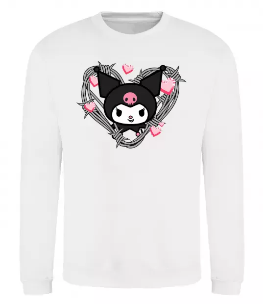 Свитшот Hello kitty kuromi Белый фото
