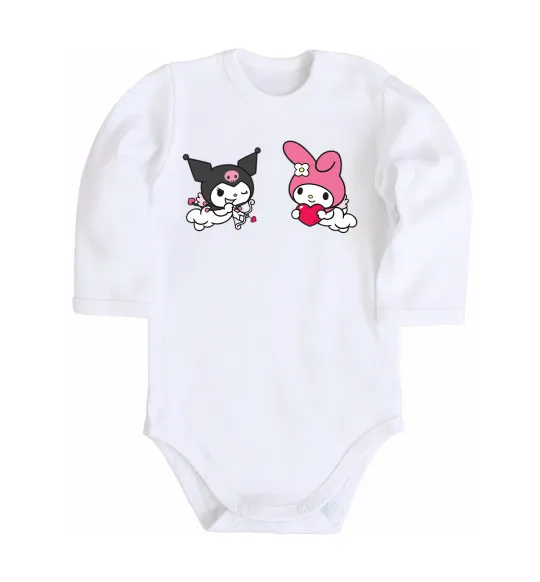 Дитячий бодік Kuromi my melodi Білий фото