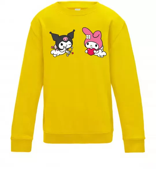 Детский Свитшот Kuromi my melodi Солнечно желтый фото