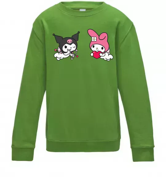 Детский Свитшот Kuromi my melodi Лаймовый фото