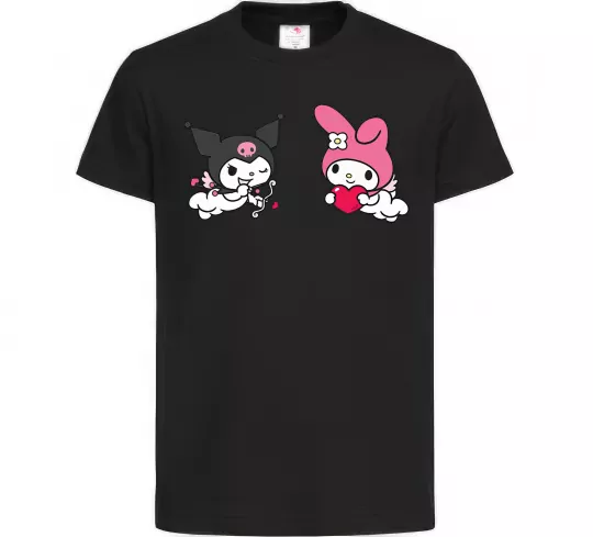 Дитяча футболка Kuromi my melodi Чорний фото