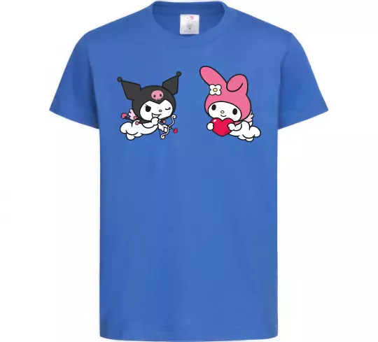 Дитяча футболка Kuromi my melodi Яскраво-синій фото