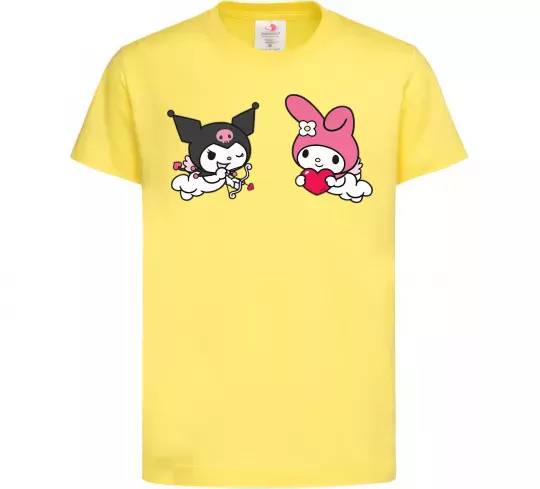 Дитяча футболка Kuromi my melodi Лимонний фото