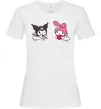 Жіноча футболка Kuromi my melodi Білий фото