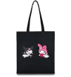Еко-сумка Kuromi my melodi Чорний фото