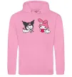 Женская толстовка (худи) Kuromi my melodi Розовый Женская толстовка (худи) Kuromi my melodi Розовый фото