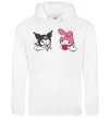 Жіноча толстовка (худі) Kuromi my melodi Білий фото