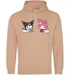 Жіноча толстовка (худі) Kuromi my melodi Пісочний фото
