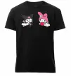 Чоловіча преміум футболка Kuromi my melodi Чорний фото