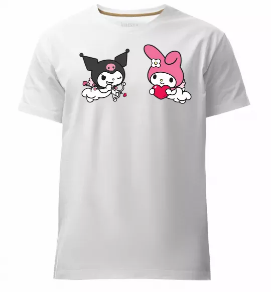 Чоловіча преміум футболка Kuromi my melodi Білий фото