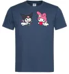 Мужская футболка Kuromi my melodi Темно-синий фото