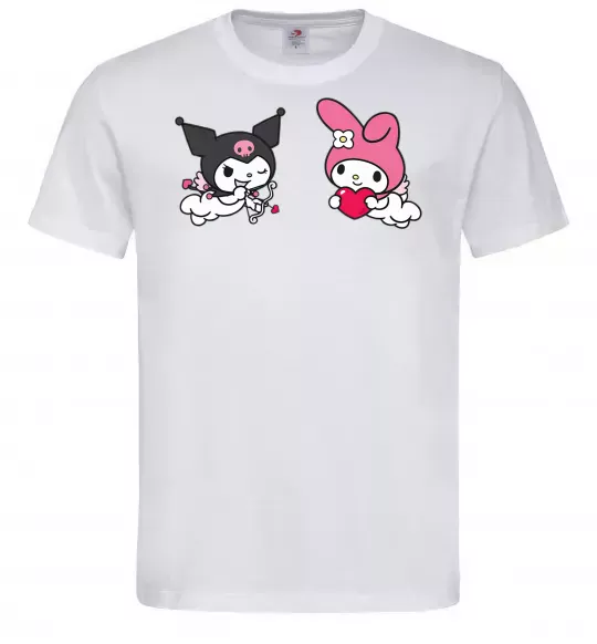 Мужская футболка Kuromi my melodi Белый фото