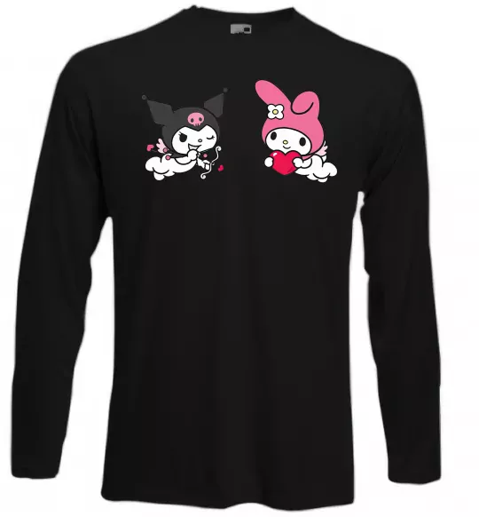 Лонгслив Kuromi my melodi Черный фото