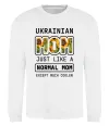Свитшот Ukrainian mom Белый фото