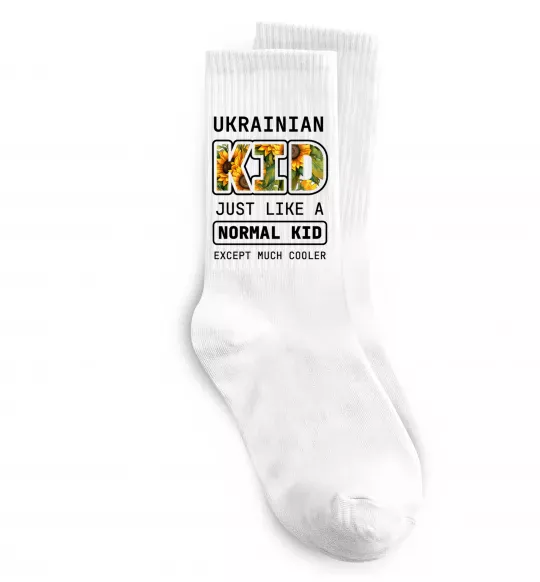 Шкарпетки Ukrainian kid Білий фото