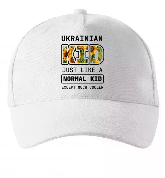 Кепка Ukrainian kid Белый фото