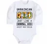 Дитячий бодік Ukrainian kid Білий фото