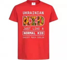 Детская футболка Ukrainian kid Красный фото