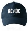 Кепка AC DC back in black Темно-синий фото