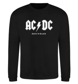 Свитшот AC DC back in black Черный фото