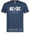 Чоловіча футболка AC DC back in black Темно-синій фото