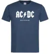 Мужская футболка AC DC back in black Темно-синий фото